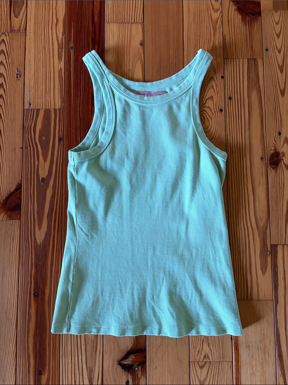 Mother | Mint green ribbed tank
